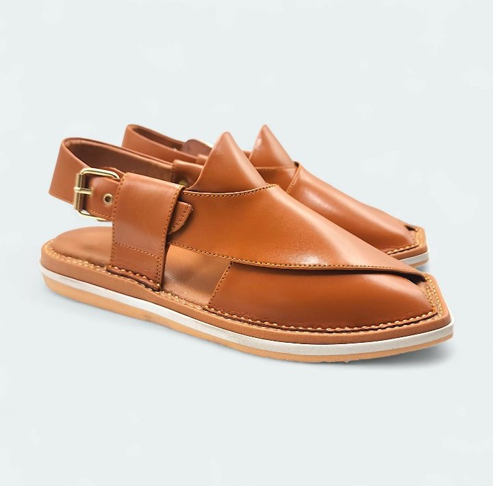 Aura Single Sole Peshawari Leather Chappal